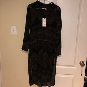Zara long shirt in sizeM NWT